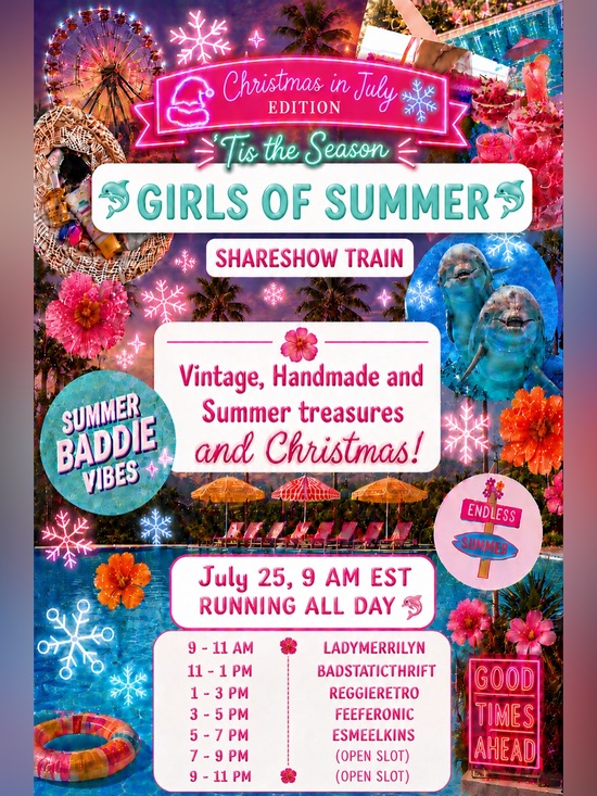Accessories - Like this flyer *Girls of Summer Share Show Train* July 25th 9am EST 🌺